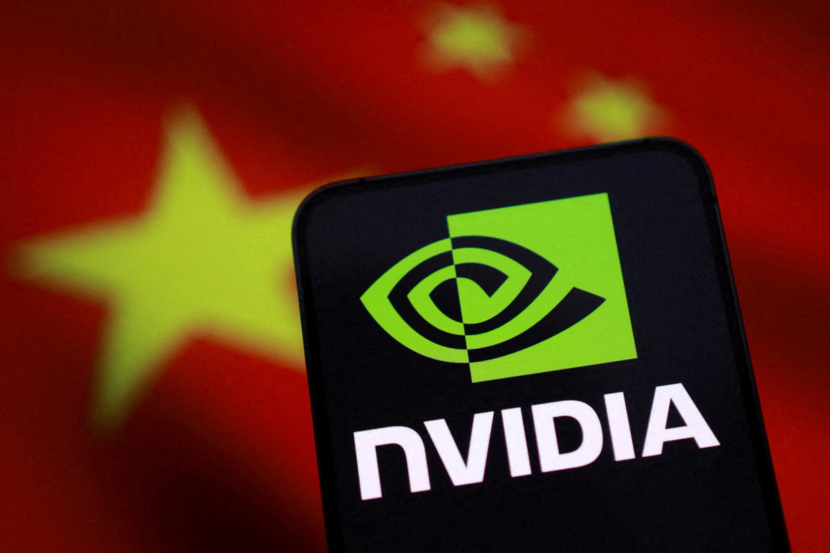 Nvidia logo and Chinese flag are seen in this illustration taken August 27, 2025. REUTERS/Dado Ruvic/Illustration