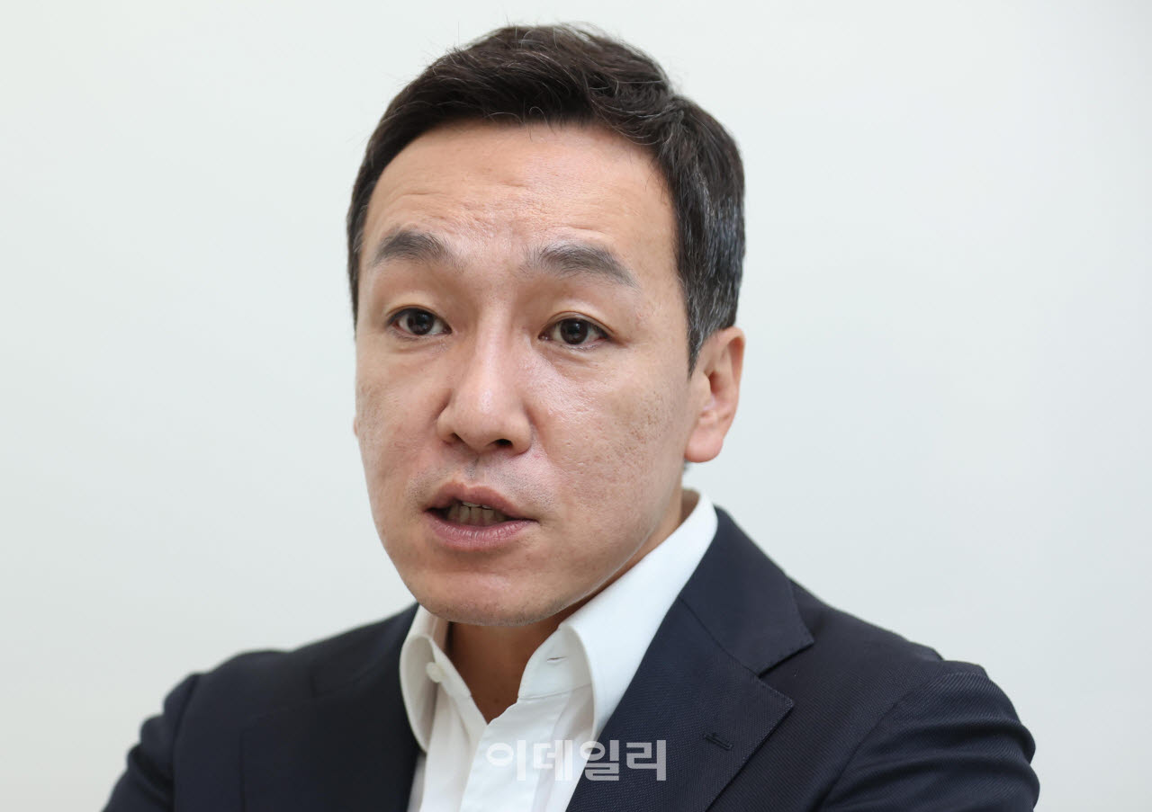 김민수 국민의힘 최고위원이 13일 서울 영등포구 여의도동에서 이데일리와 인터뷰를 하고 있다. (사진=노진환 기자)