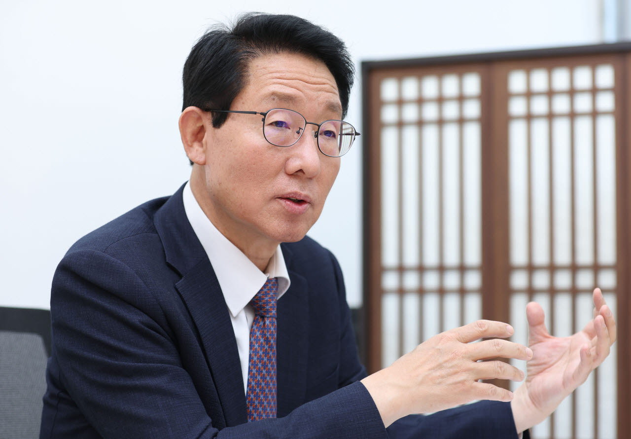 김상훈 의원이 서울 여의도 국회에서 이데일리와 인터뷰를 하고 있다. (사진=노진환 기자)