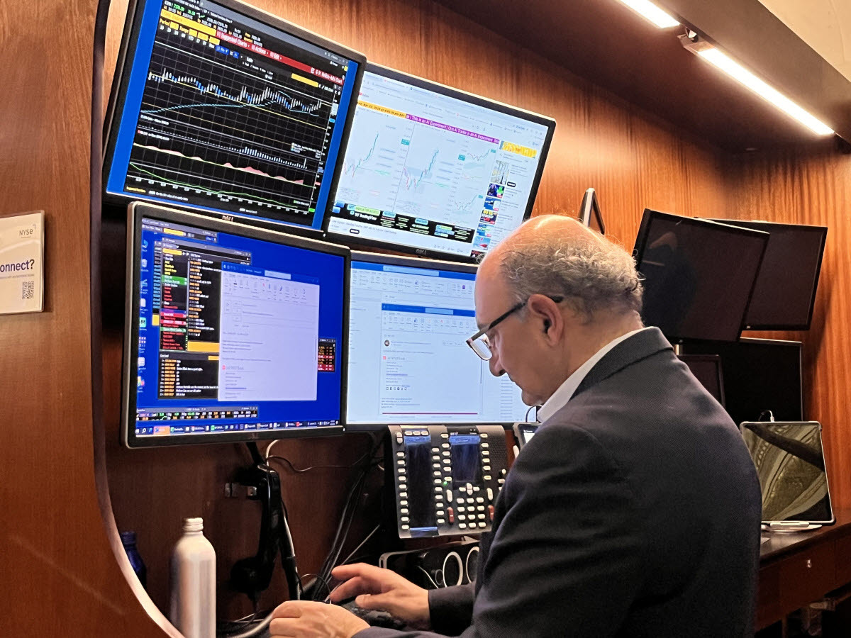 미국 뉴욕증권거래소(NYSE)의 트레이더.(사진=연합뉴스)