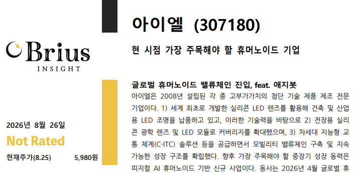 아이엘 보고서. (제공=브라이어스 인사이트)