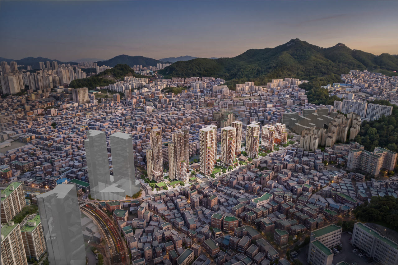 최근 신속통합기획이 확정된 사당동 일대 조감도. (사진=서울시 제공)