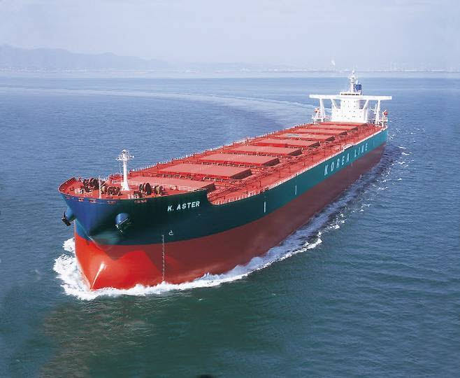 대한해운 벌크선.(사진=SM그룹)