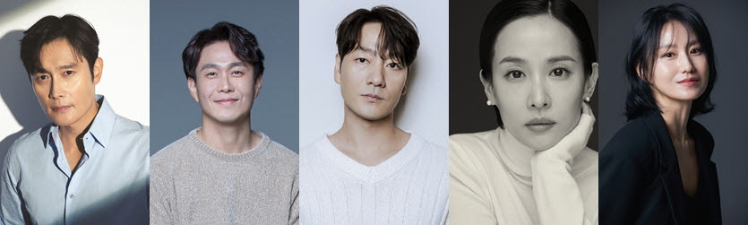 왼쪽부터 이병헌, 오정세, 박해수, 조여정, 김소진(사진=각 소속사)