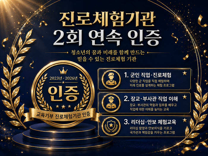 밀리더스, 교육부 '교육기부 진로체험기관' 2회 연속 인증