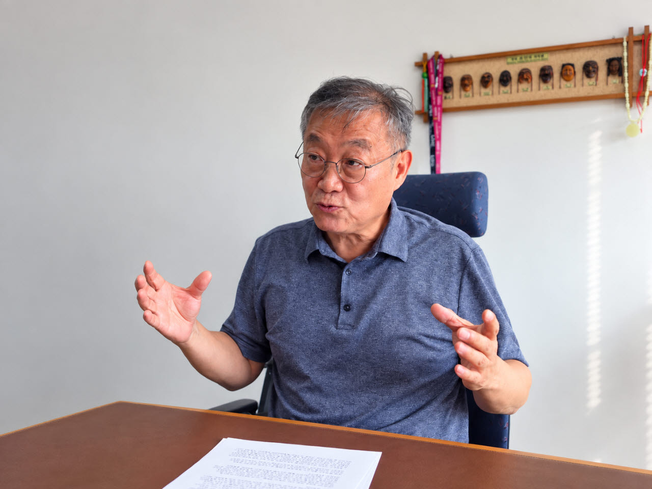 박용범 한국블록체인학회장(단국대학교 컴퓨터공학과 교수)이 경기도 용인시 단국대 죽전캠퍼스에서 이데일리와 인터뷰를 하고 있다. (사진=서민지 기자)