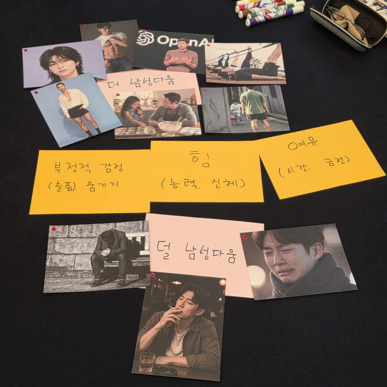 30일 ‘제1차 청년세대 성별균형 공개형 공론장’에서 2조가 도출한 남성성에 대한 합의. (사진=방보경 기자)