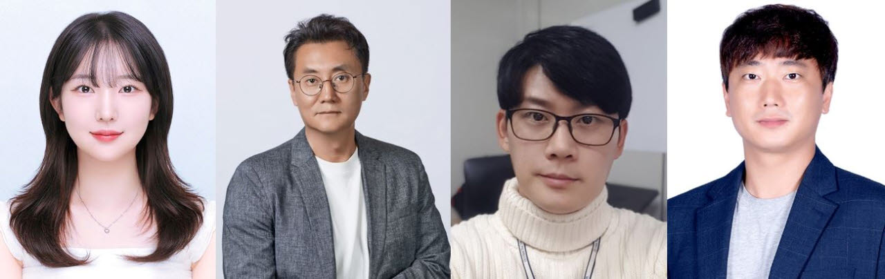 (왼쪽부터) 고려대 화공생명공학과 복지원 석사(공동제1저자), 조진한 교수(교신저자), 대구경북과학기술대학원(DGIST) 고용민 연구원(교신저자), 한양대 에너지바이오학과 김병현 교수(교신저자). ※사진=고려대