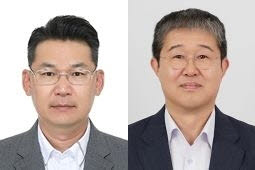 한근수(왼쪽) 대구교통공사 사장과 이재용 대구도시개발공사 사장 내정자.(사진=대구시)