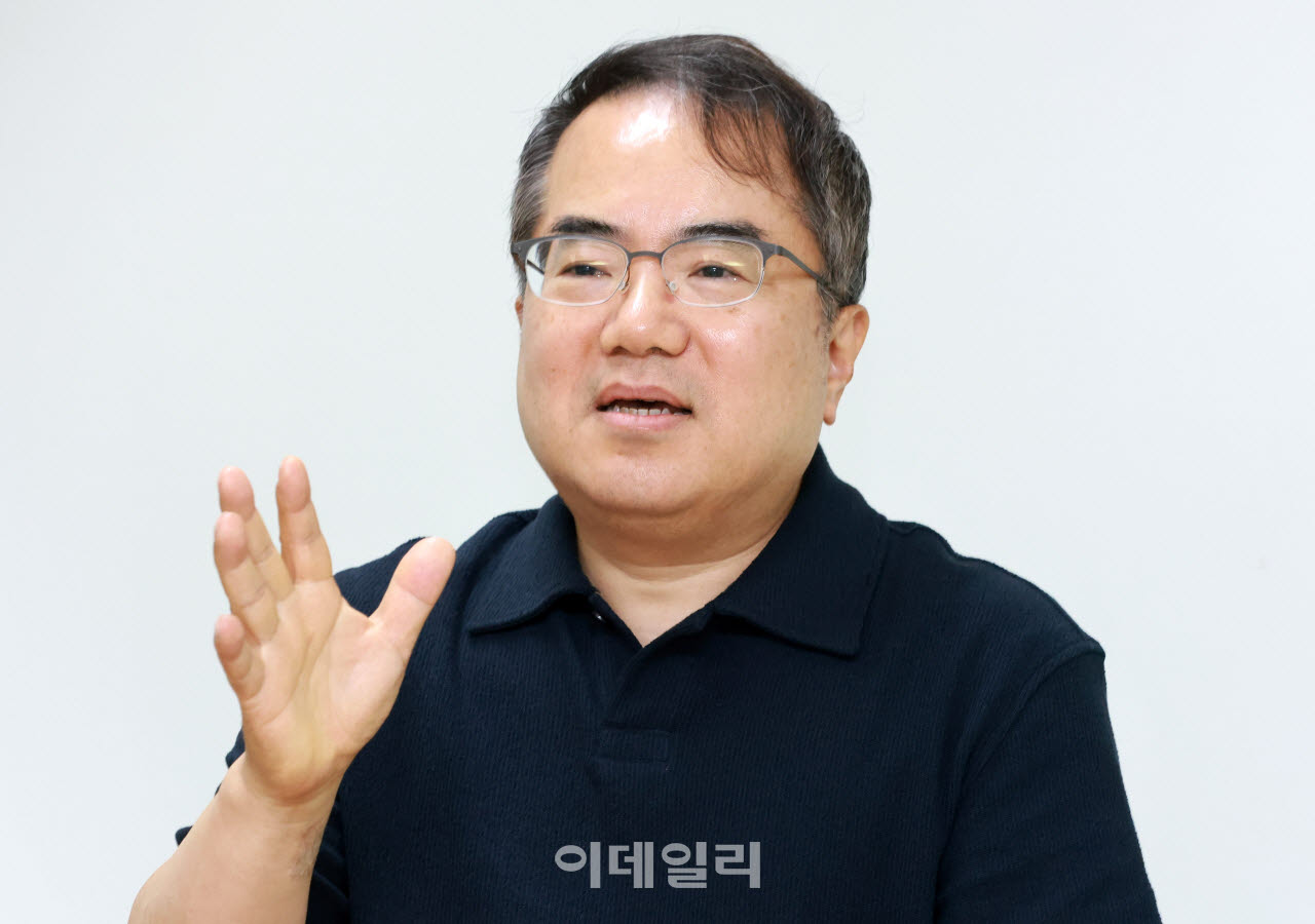양승현 코난테크놀로지 최고운영책임자(COO)는 최근 서울 서초구 사옥에서 이데일리와 인터뷰를 하고 있다(사진=방인권 기자)