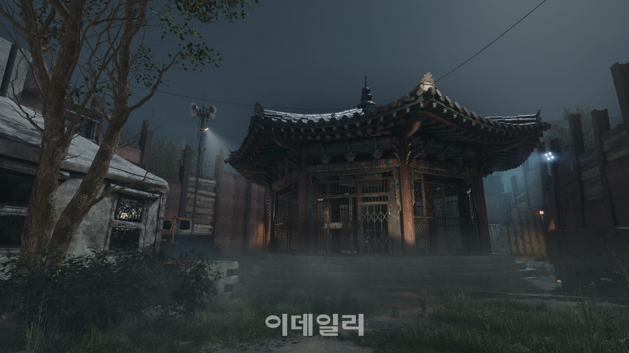 넥슨이 2027년 출시를 목표로 개발 중인 PC 신작 ‘낙원: LAST PARADISE’ 세계관 속 탑골공원 내 팔각정(사진=넥슨)