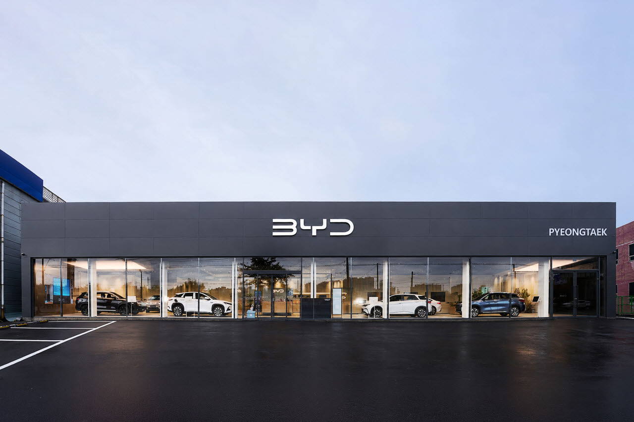 BYD 평택전시장 전경. (사진=BYD코리아)