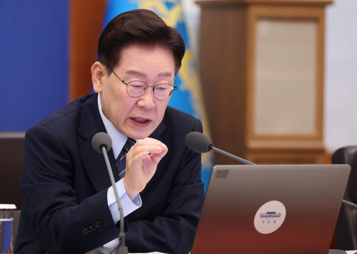 이재명 대통령이 지난 1일 청와대에서 열린 국무회의에서 발언하고 있다. (사진=연합뉴스)