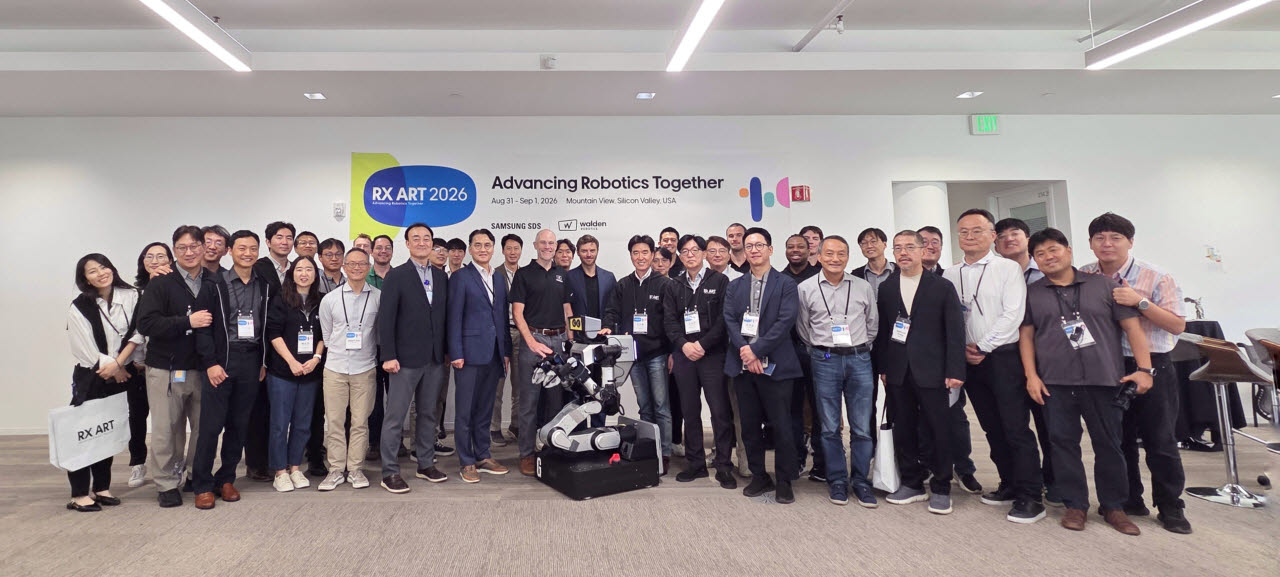 삼성SDS가 8월 31일부터 9월 1일까지(현지시간) 미국 캘리포니아주 마운틴뷰에서 'RX ART(Robotics Transformation Advancing Robotics Together) 2026'을 개최하고, 삼성 주요 관계사 및 글로벌 피지컬 AI 기업들과  로봇 활용 사례 검증 성과를 공유하고 협력 방안을 논의했다. (사진=삼성전자)