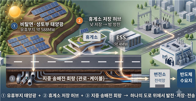 경기연구원의 '경기도 에너지 고속도로' 구상도.(사진=경기연구원)
