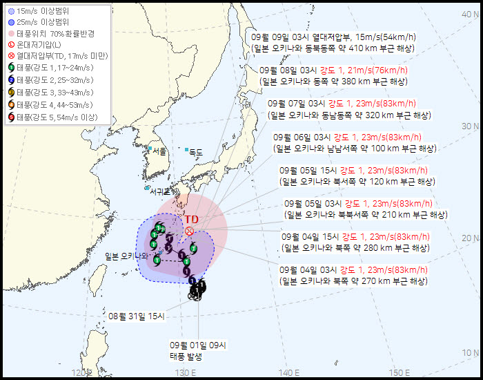 태풍 `크로반` 경로 (사진=기상청 홈페이지)