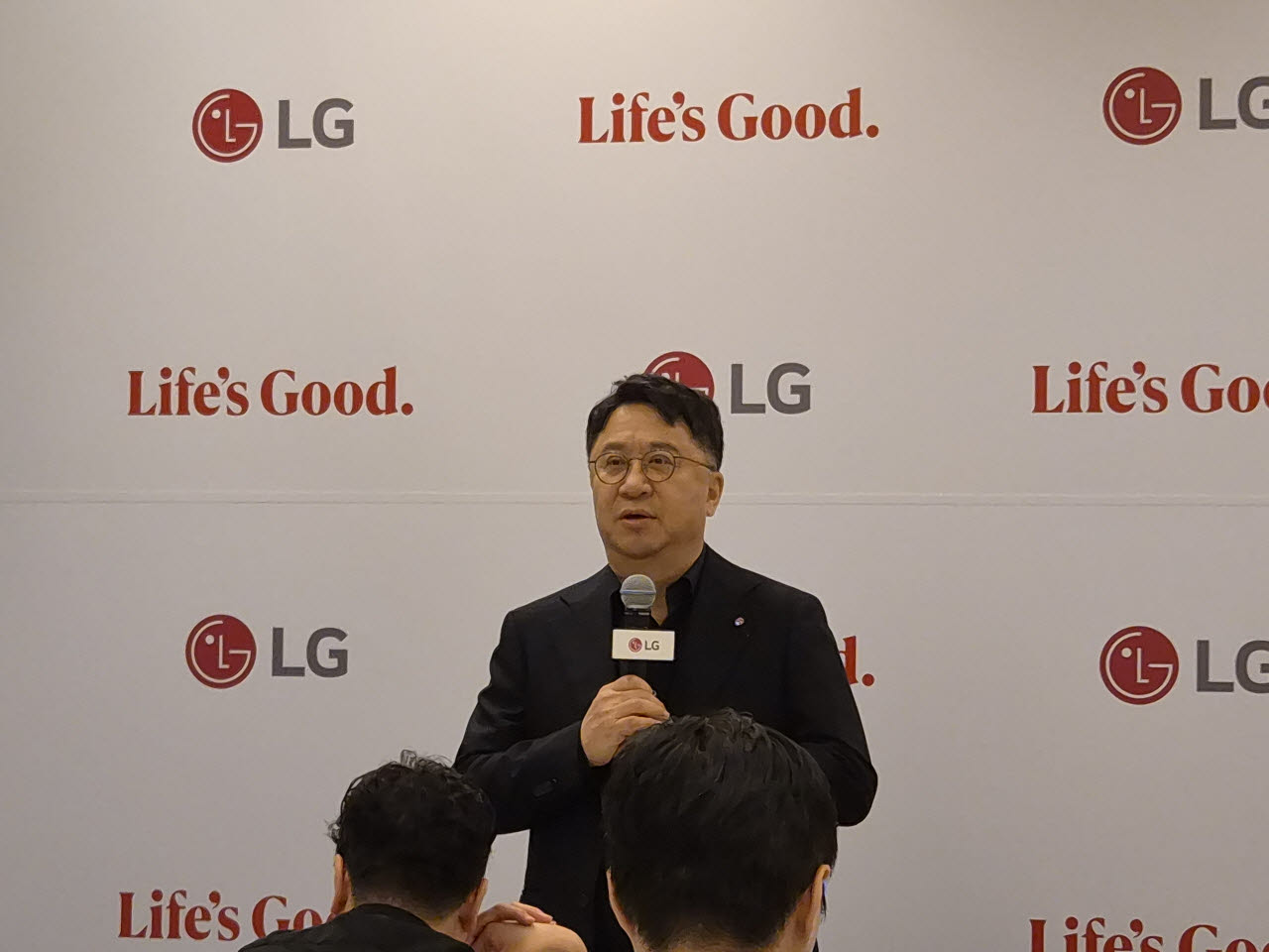 백승태 LG전자 HS사업본부장 부사장이 5일(현지시간) 독일 베를린에서 열린 ‘IFA 2026’ 현장에서 열린 기자 간담회에서 발언 중인 모습. (사진=송재민 기자)