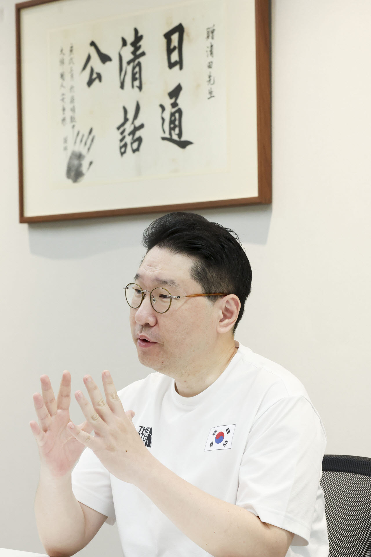 [이데일리 이영훈 기자] 이상현 아시안게임 선수단장이 이데일리와 인터뷰를 하고 있다.