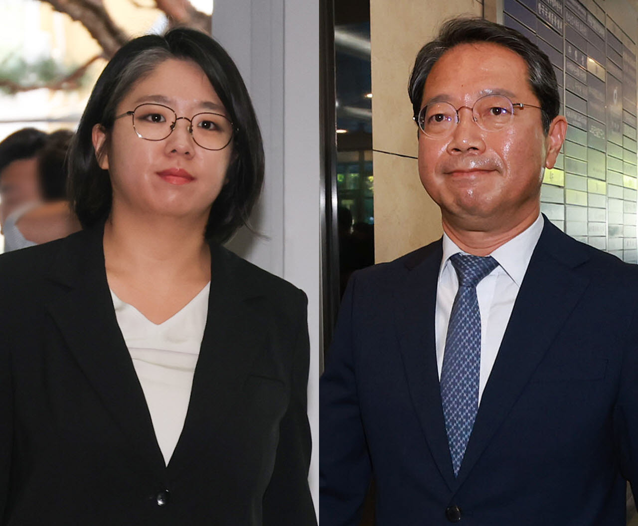 용혜인 성평등가족부 장관 후보자(왼쪽), 김승원 법무부 장관 후보자 (사진=연합뉴스)