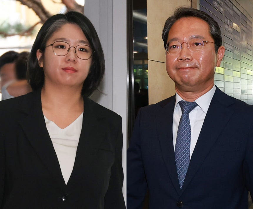 용혜인 성평등가족부 장관 후보자(왼쪽), 김승원 법무부 장관 후보자 (사진=연합뉴스)