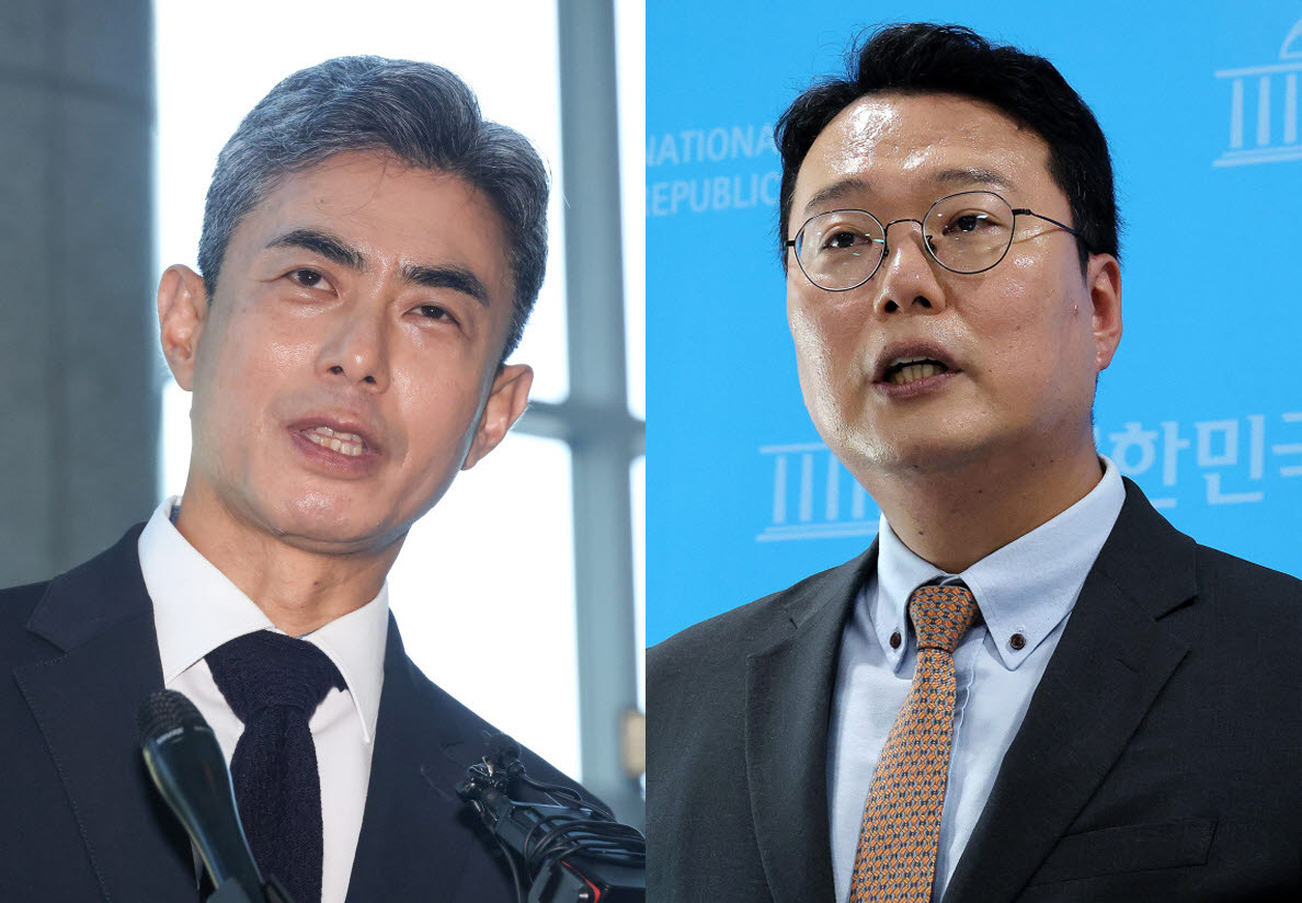 강신철 국방부 후보자(왼쪽), 천하람 개헉신당 대표 겸 원내대표 (사진=연합뉴스)