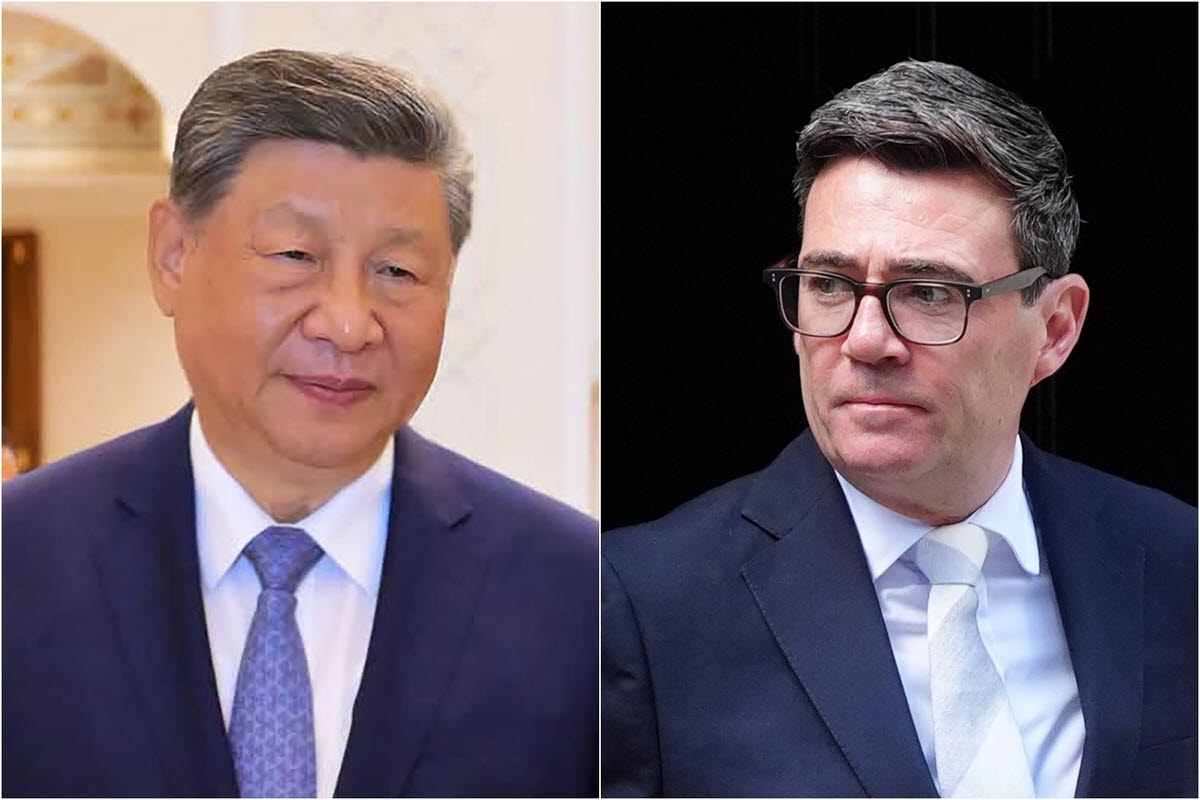시진핑 중국 국가주석(왼쪽)과 앤디 버넘 영국 총리(사진=연합뉴스)