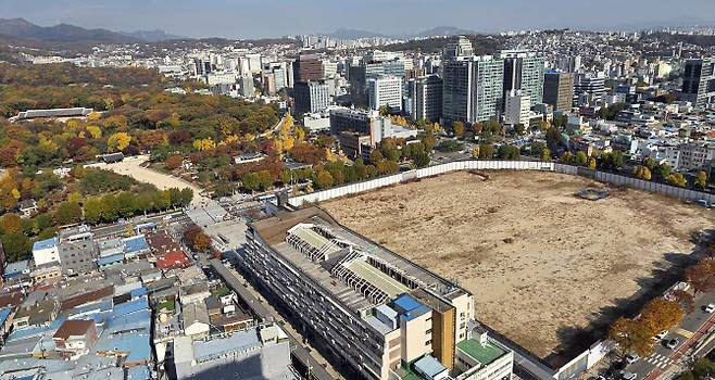 서울 종묘와 세운4구역 모습. (사진=연합뉴스)