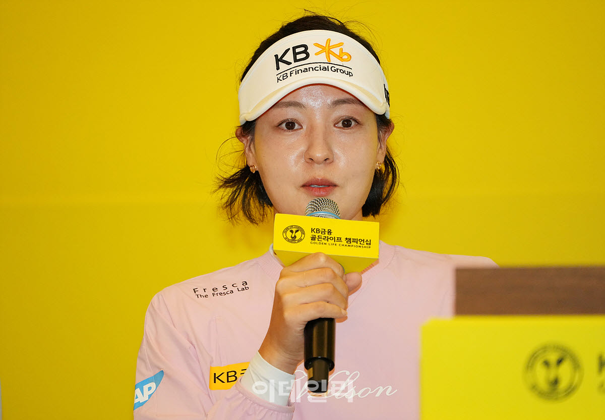 [포토]전인지,손가락 부상 투혼으로 우승 도전합니다