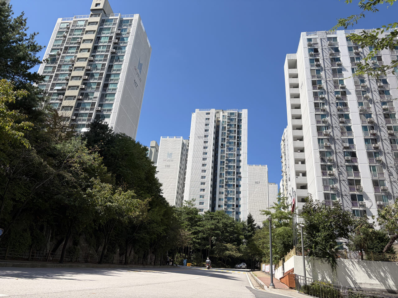 4일 찾은 서울 강북구 SK북한산시티 아파트 내부. (사진=정윤지 기자)
