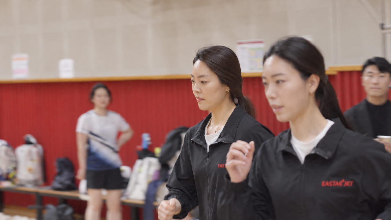이스타항공 객실승무원 체력시험이 진행되고 있다 (사진=이스타항공)