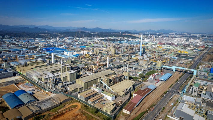 고려아연 온산제련소 전경.