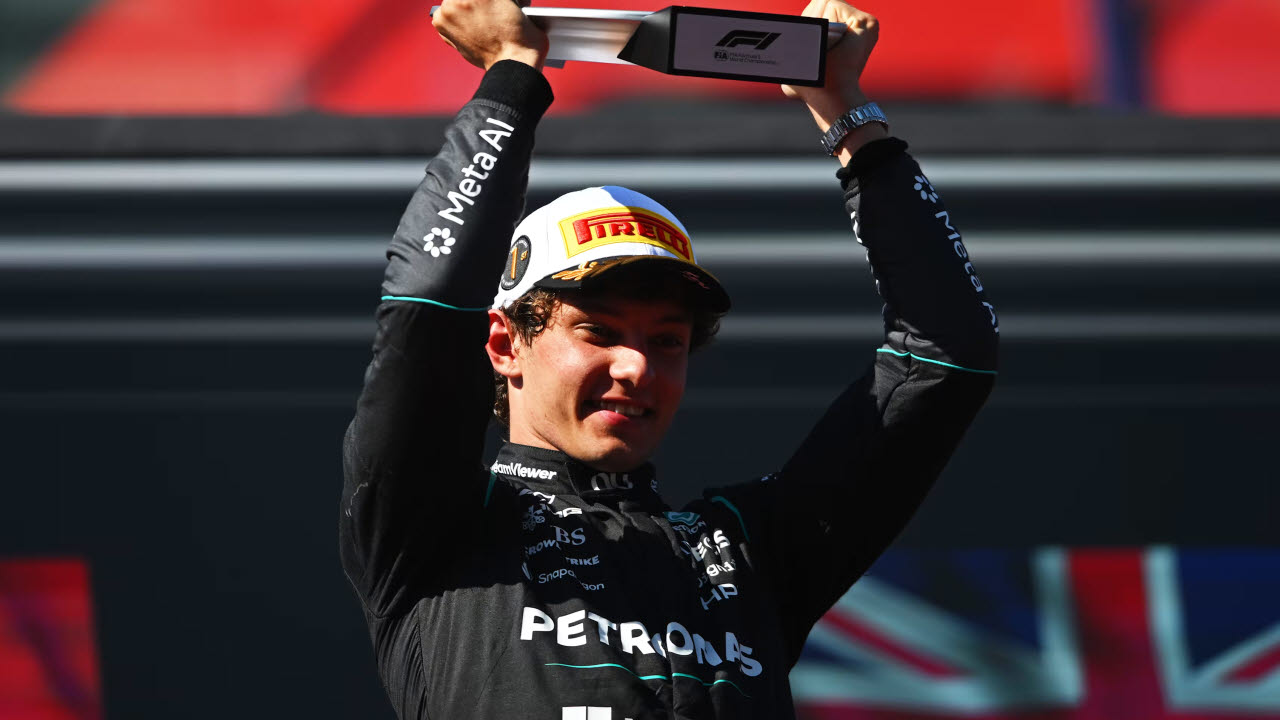 올 시즌 8번째 우승을 달성한 키미 안토넬리. 사진=F1 공식 홈페이지