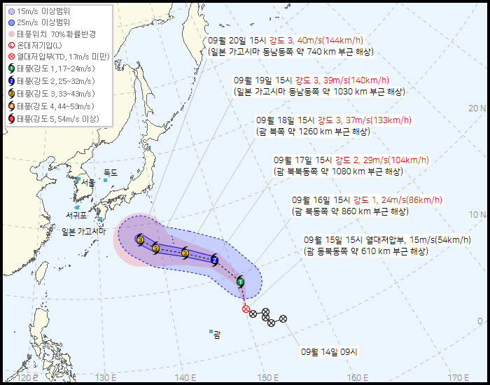 태풍 `두쥐안` (사진=기상청 홈페이지)