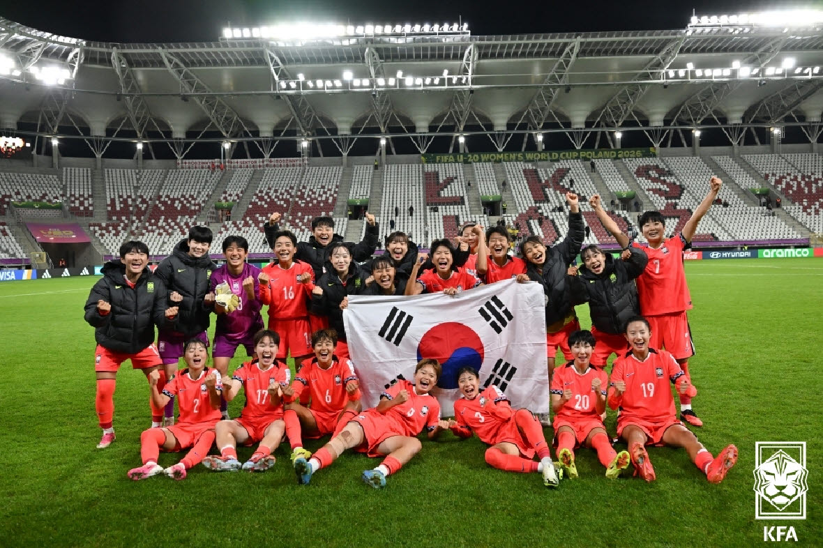 한국 U-20 여자축구 대표팀. 사진=대한축구협회