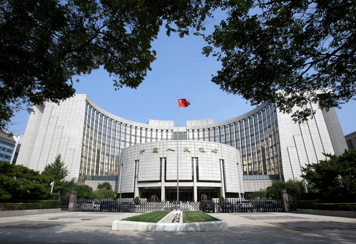 중국 베이징에 위치한 중앙은행인 중국인민은행(PBOC) 본부 모습. (사진=로이터)