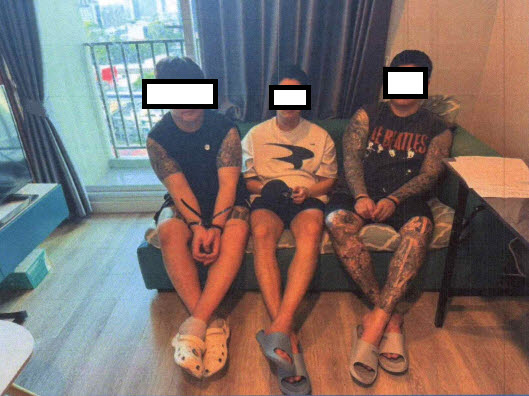 태국 파타야에 거점을 둔 노쇼사기 조직이 지난 4월 27일 검거된 모습 (사진= 서울경찰청 제공)