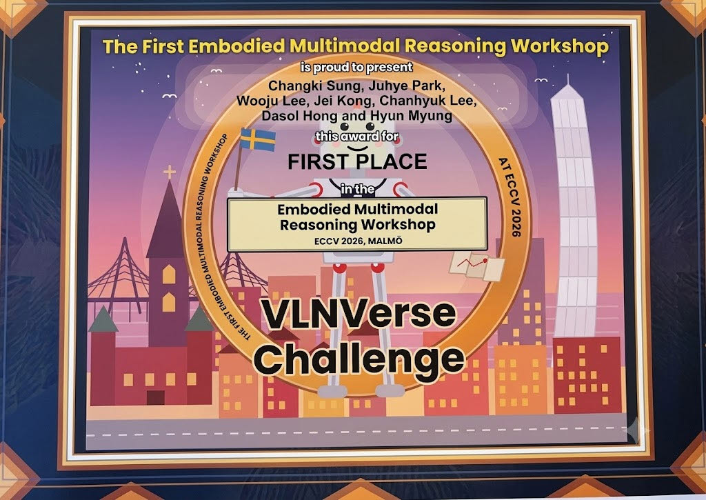 VLNVerse 챌린지 우승 표지 사진
