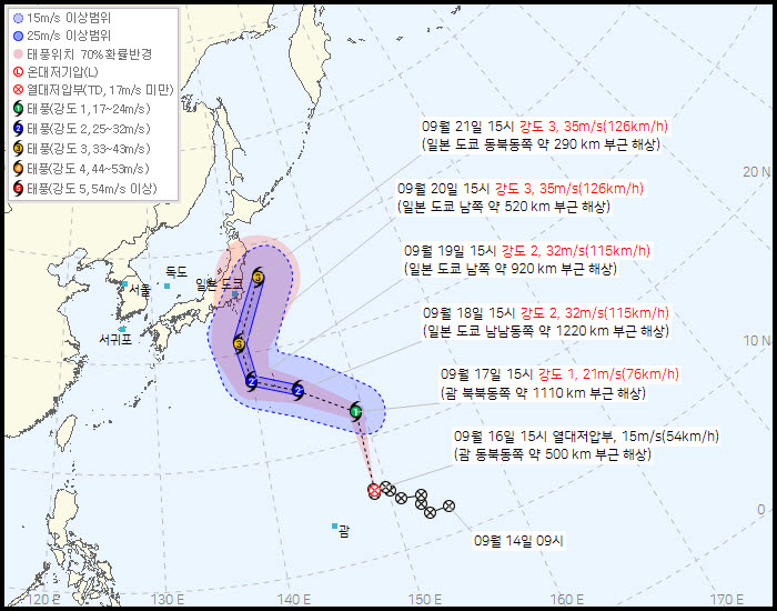 태풍 `두쥐안` (사진=기상청 홈페이지)