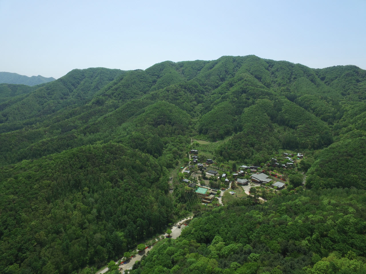 충북 충주 인등산 인재의숲 전경. (사진=SK임업)