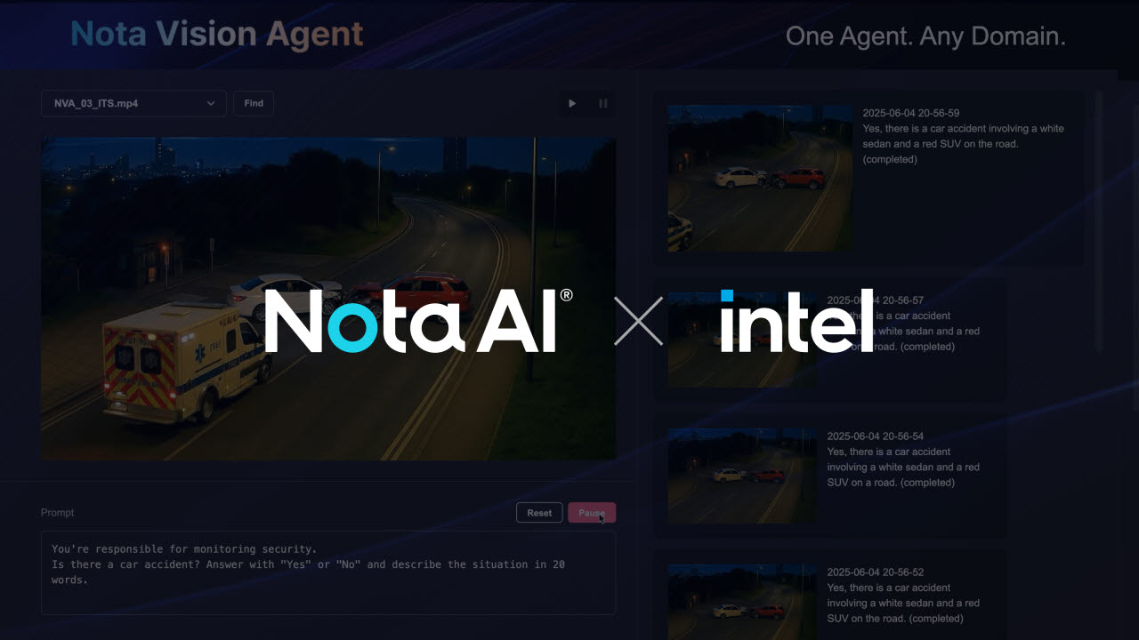 노타·인텔, AI 영상관제 패키지 출시…GPU 1장으로 CCTV 32개 동시 분석