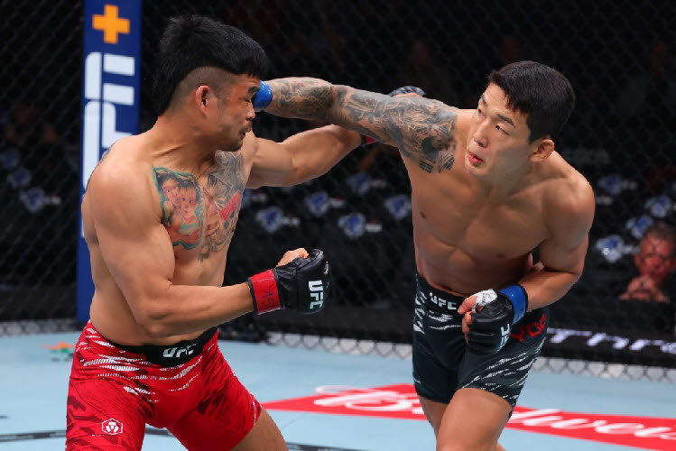 유주상(오른쪽). 사진=UFC