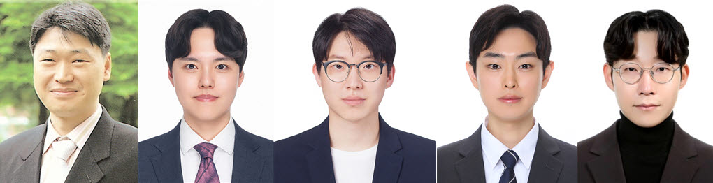 왼쪽부터 공동연구에 참여하는 김학수·서재형·홍상우·오병국·지서원 교수(사진=건국대)