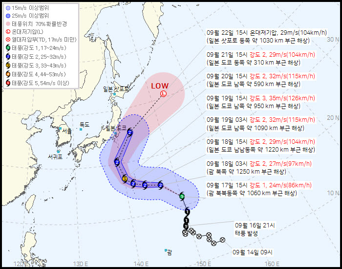 태풍 `두쥐안` (사진=기상청 제공)