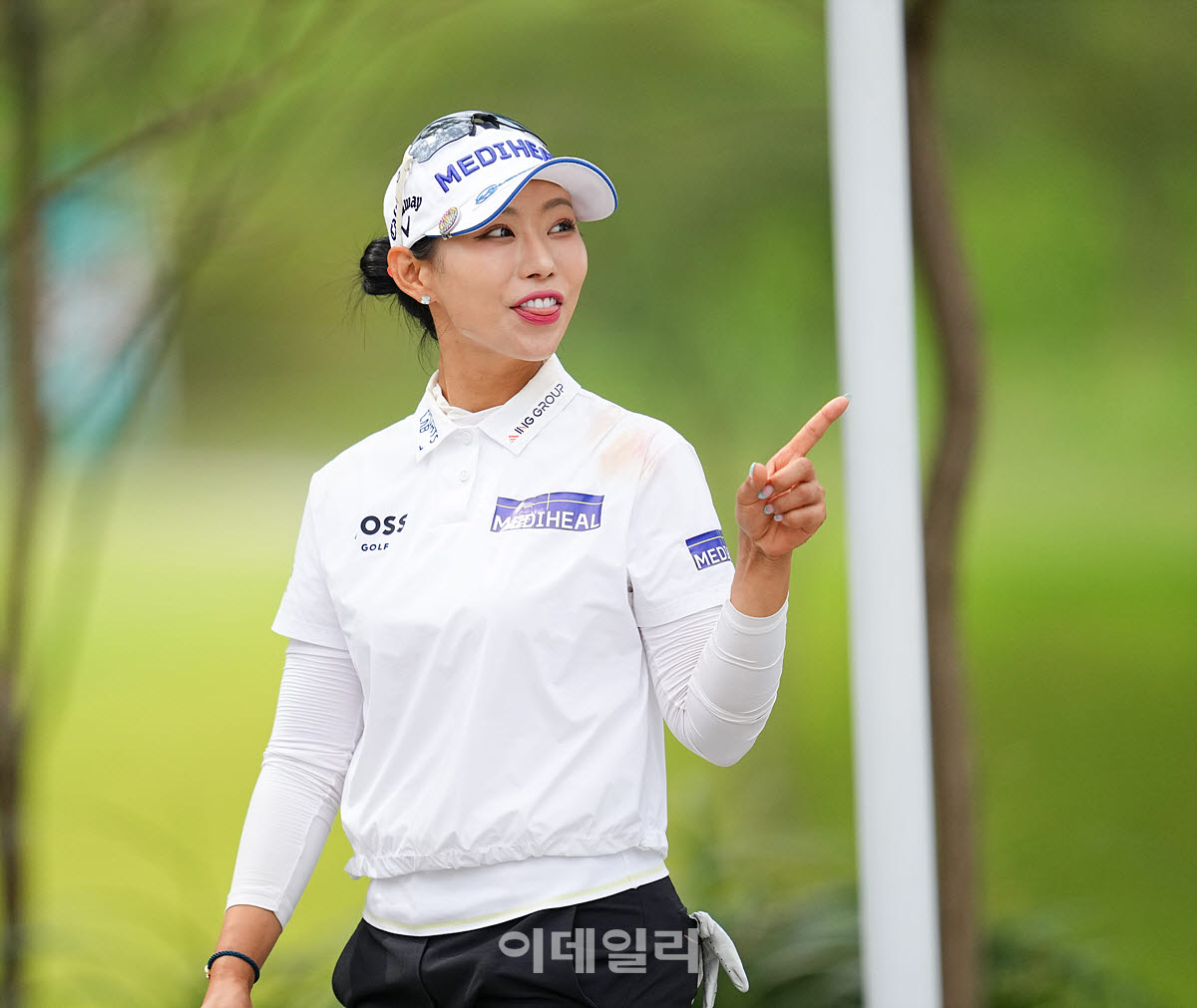 [포토]이채은,지현이가 퍼트하고 있어요
