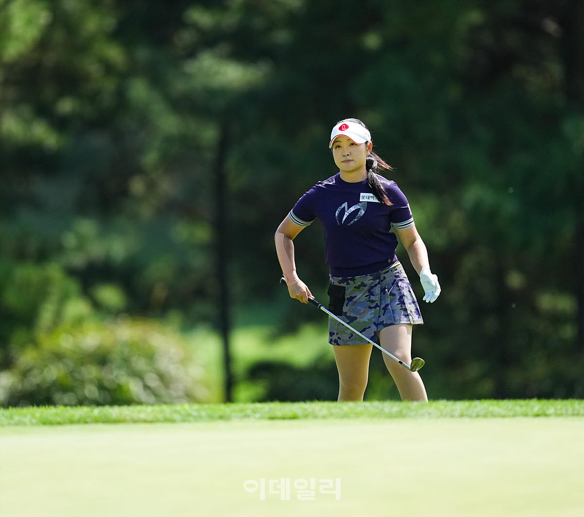 [이데일리 골프IN(대부도)=조원범 기자]17일 경기도 안산에 위치한 더헤븐 컨트리클럽(파72ㅣ6,819야드)에서 ‘하나금융그룹 챔피언십’(총상금 15억 원 우승상금 2억 7천만 원)1라운드가 열린 가운데 유현조(롯데)가 1번홀에서 경기를 치르고 있다.