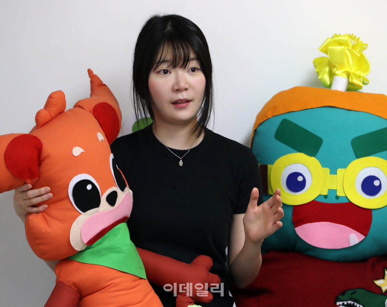 최예진 두부 대표가 언제 어디서나 이용할 수 있는 온라인 클리닉 '달나라 병원'에 대해 설명하고 있다.(사진=김태형 기자)