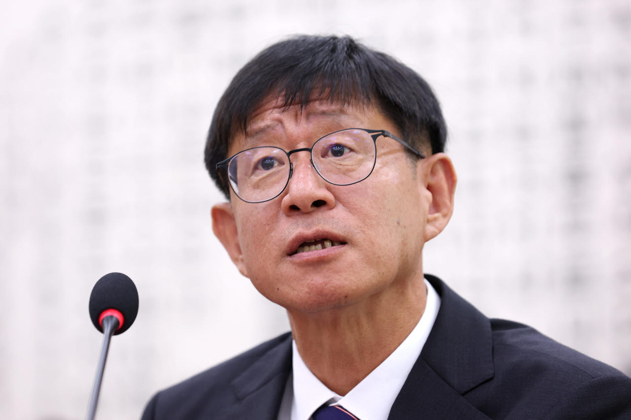 [이데일리 노진환 기자] 최길수 특별감찰관 후보자가 18일 서울 여의도 국회 법제사법위원회에서 열린 인사청문회에서 질의에 답변하고 있다.