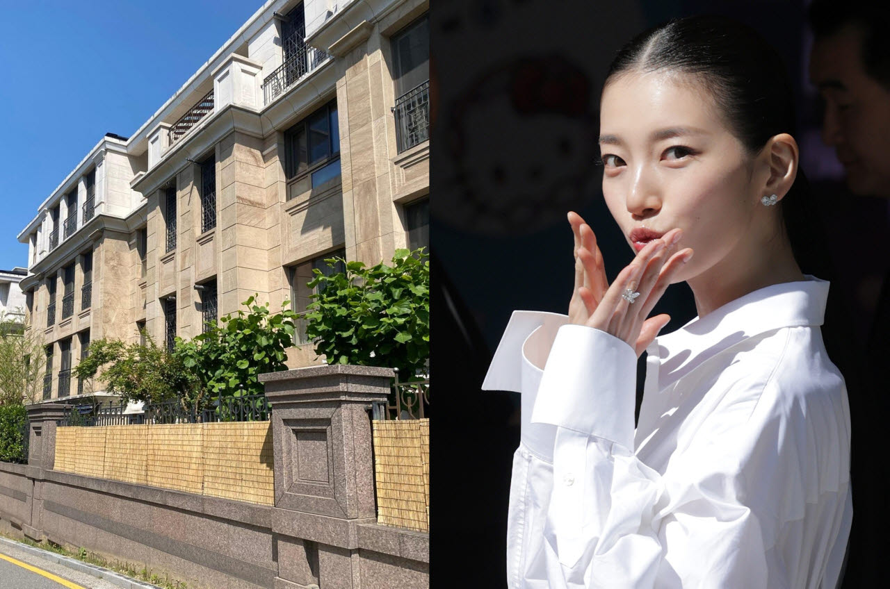 논현 아펠바움 1차와 배우 수지. (사진=KB부동산, 뉴스1)