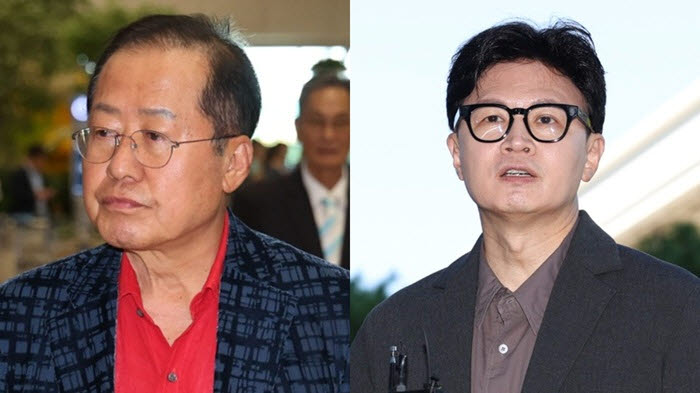 홍준표 전 대구시장과 한동훈 무소속 의원(사진=뉴시스)