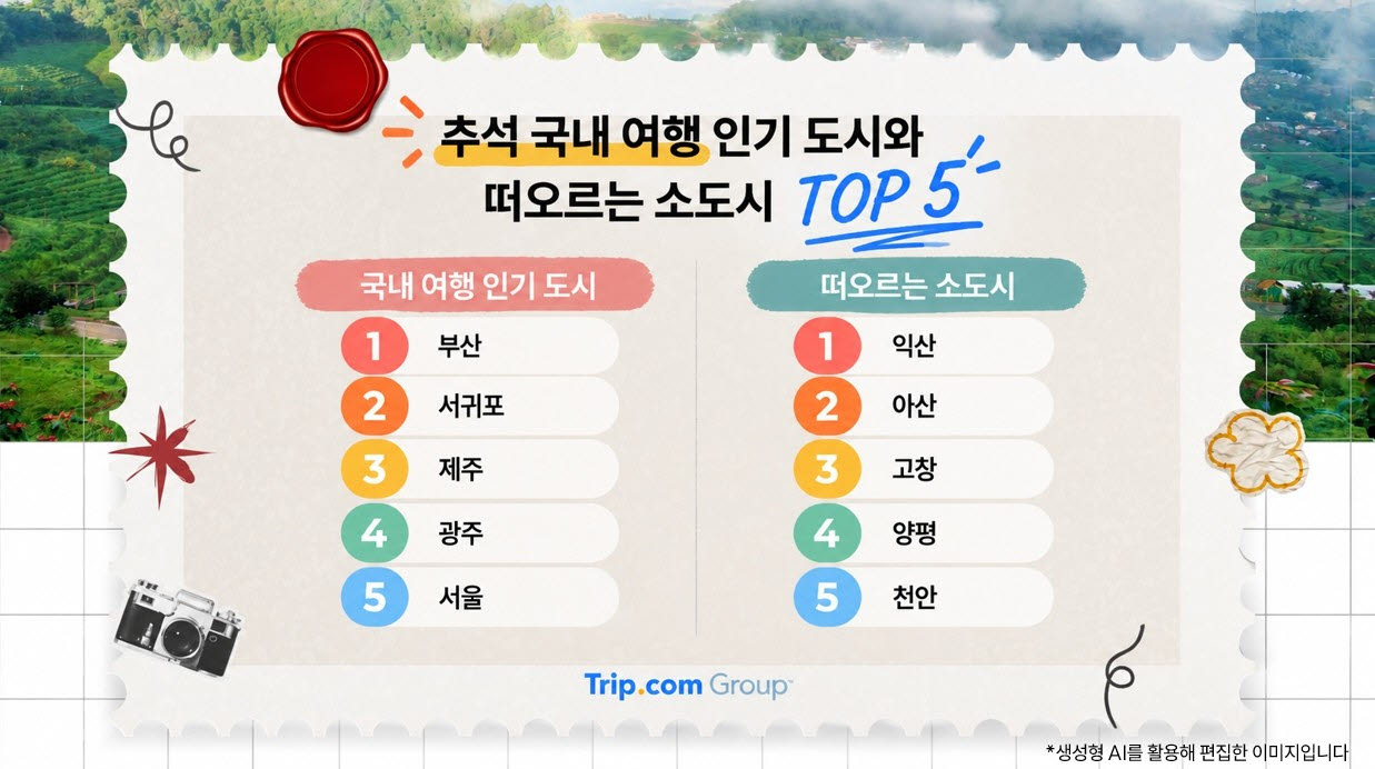 日·中 연휴에 방한 수요 급증, 부산행 예약 121% 증가